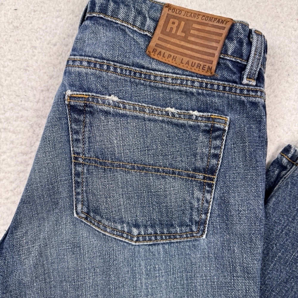 Polo Ralph Lauren Kelly Jean Women's 10 Straight Blue Denim Mid Rise‎ 32x32